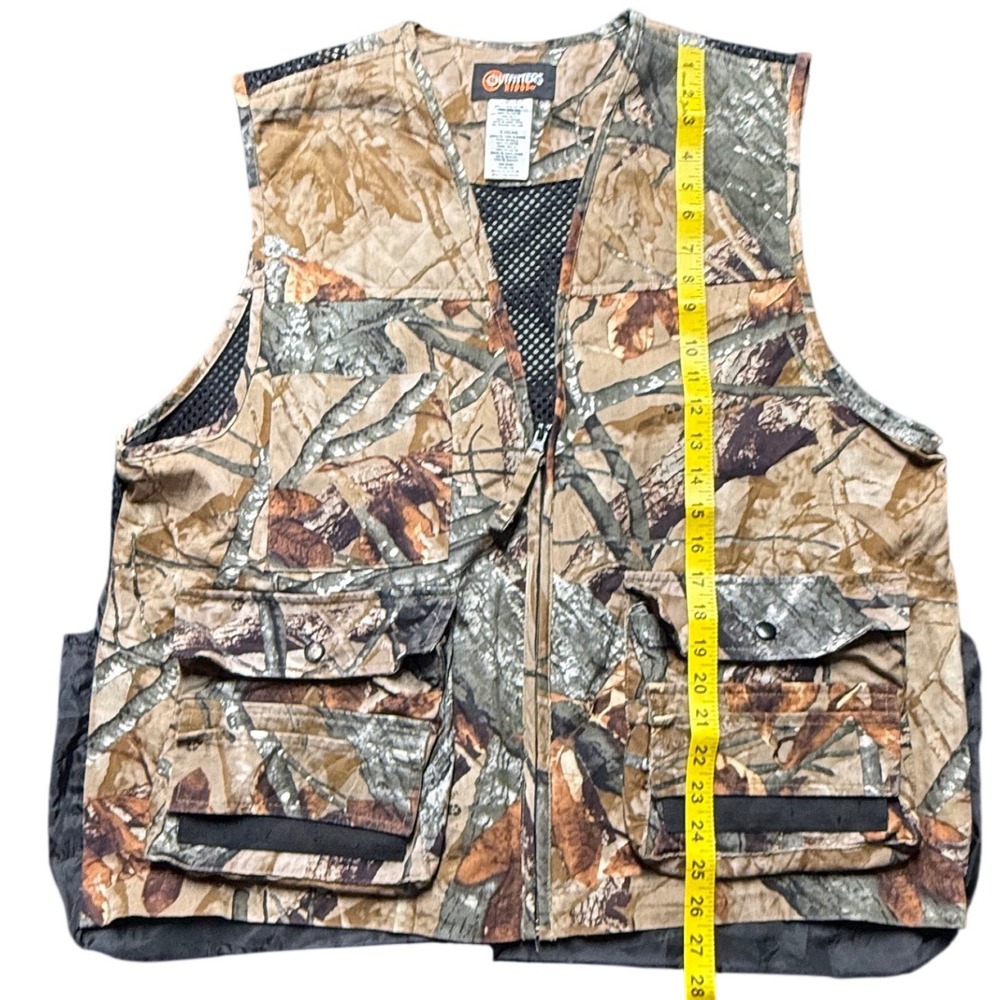 Outfitters Ridge Camo Hunting Vest Men's Large Mesh Back Pockets Zipper Outdoor - Picture 5 of 6